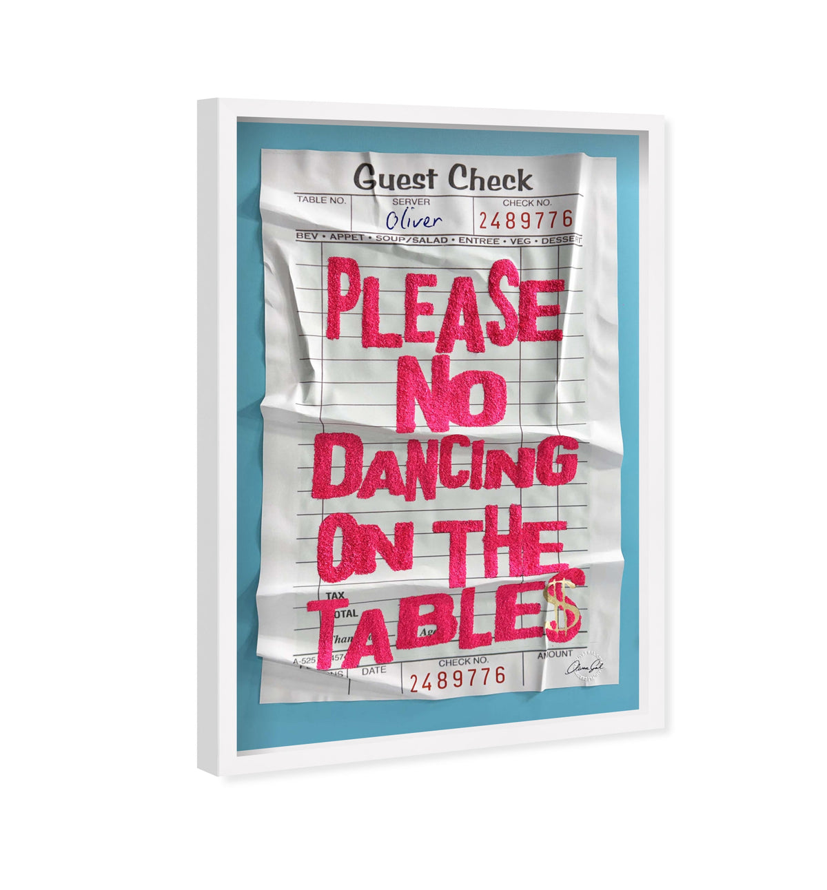Dancing Pink Check Please