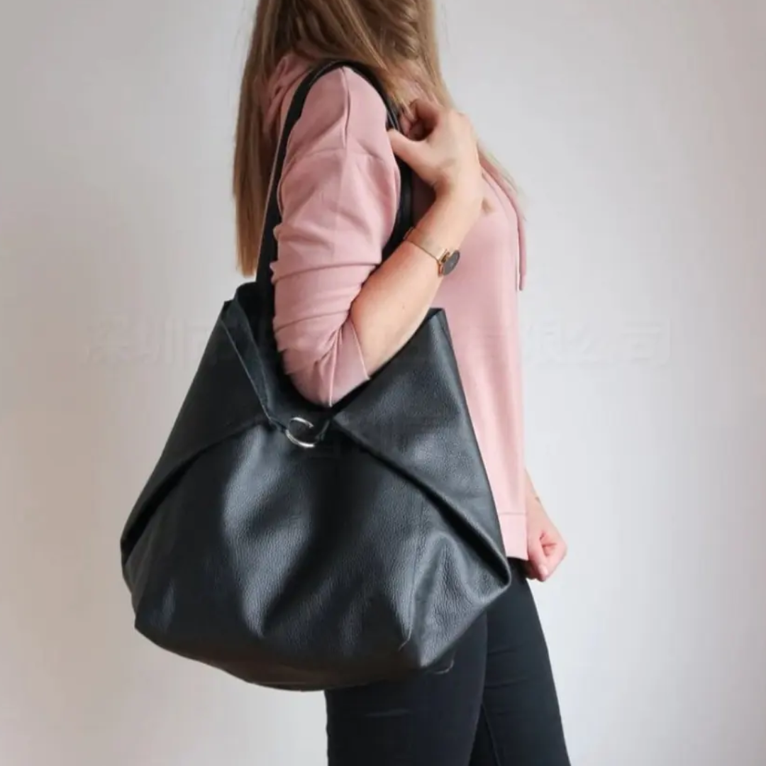 Razel | Women’s Vegan Leather Tote Bag | Large Shoulder Handbag