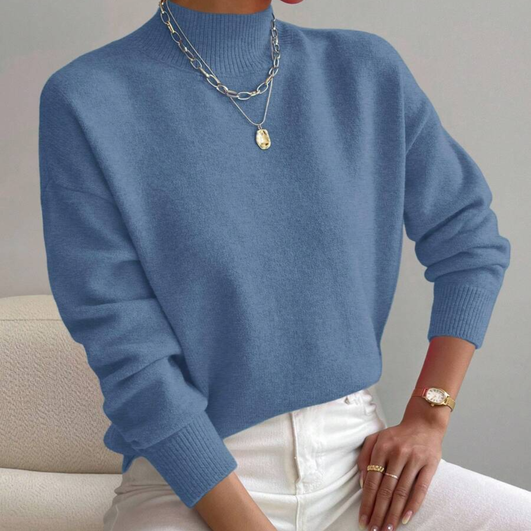 Hillary | Women’s Casual Knit Sweater | Roll Neck