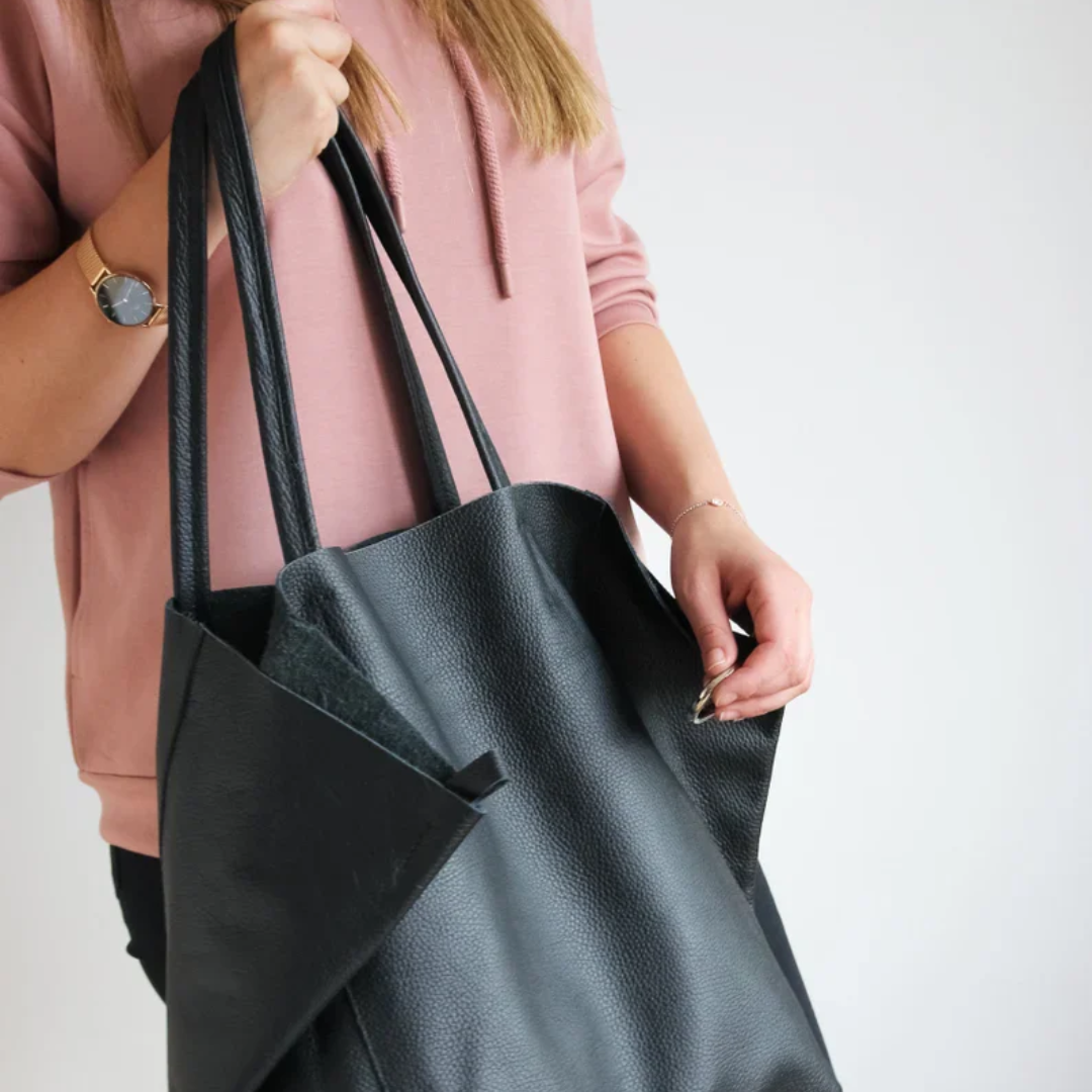 Razel | Women’s Vegan Leather Tote Bag | Large Shoulder Handbag