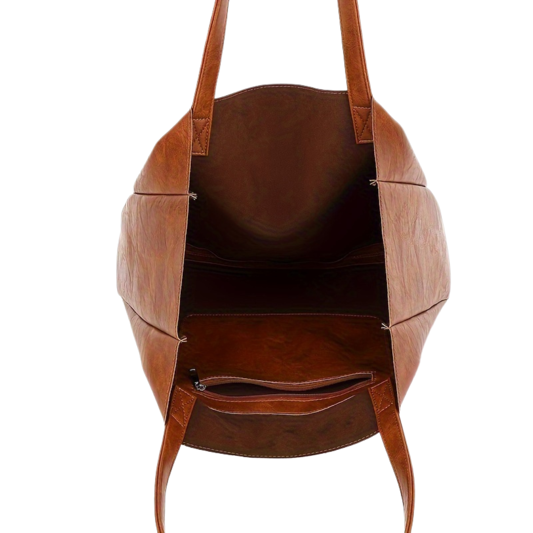 Daphne | Women’s Vegan Leather Tote Bag | Minimalist Large Capacity