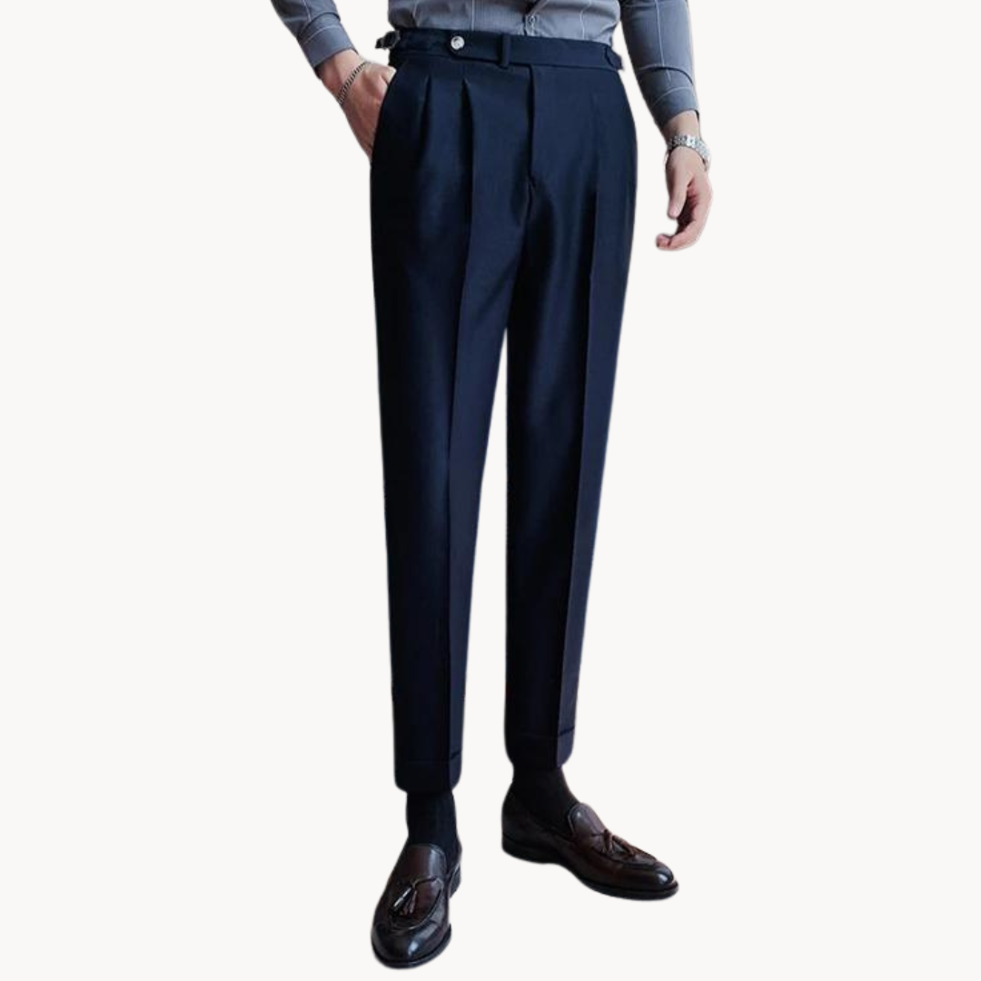 Theo | Men’s Stretch Waist Trousers | Tailored Fit