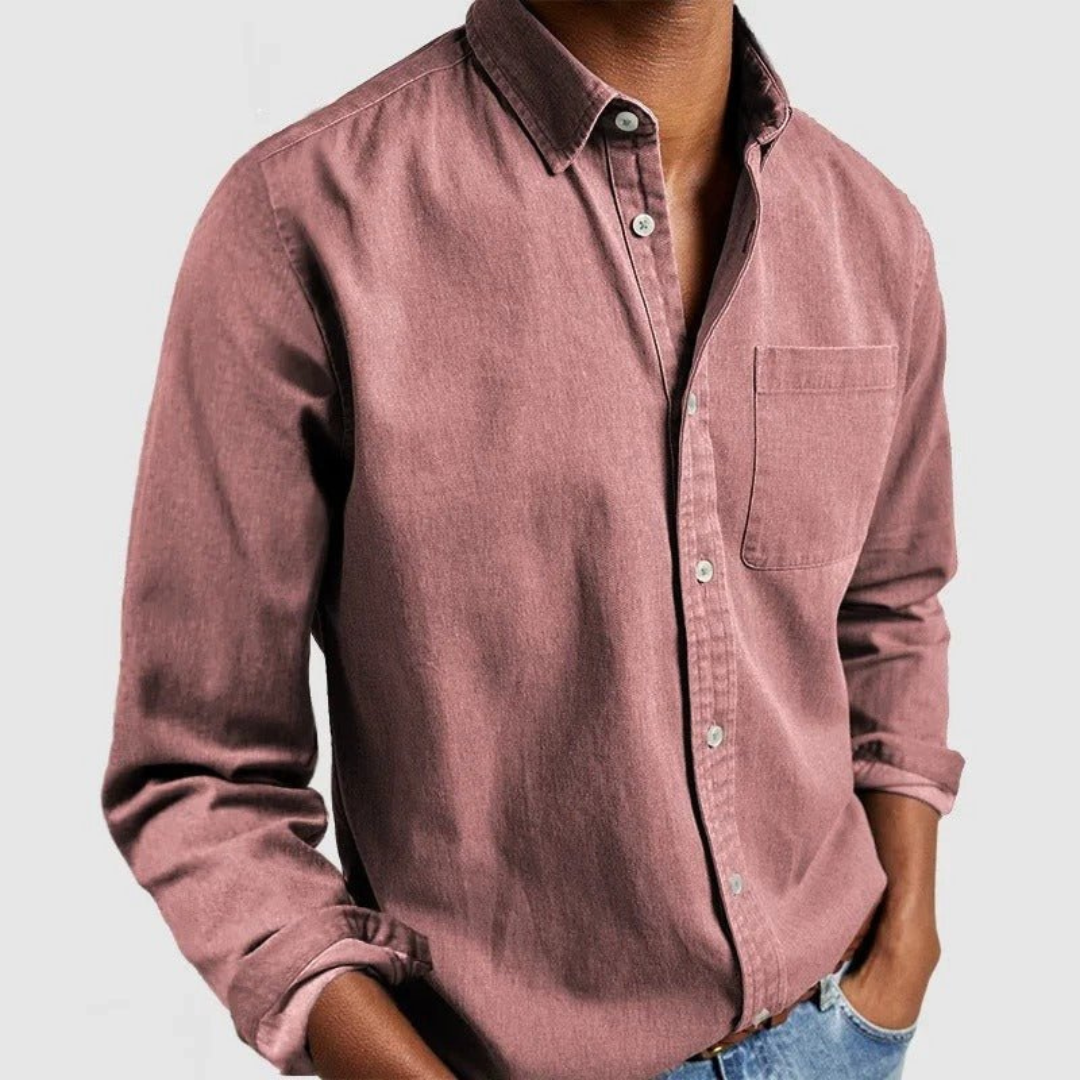 Fynn | Men’s Classic Long-Sleeve Shirt | Breathable Fit