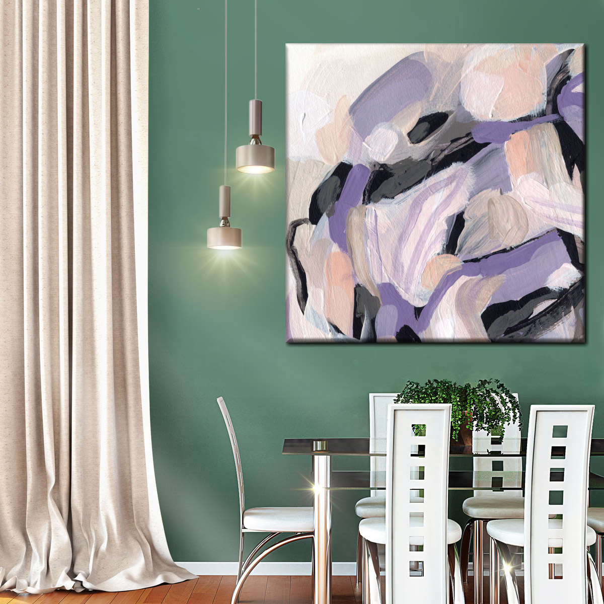 Pastel Brush Abstract V Wall Art