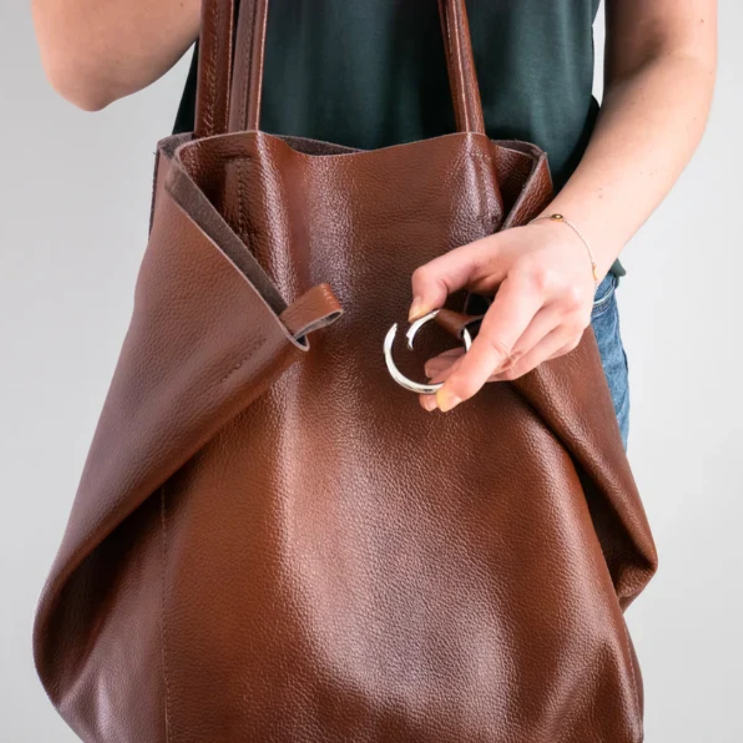 Razel | Women’s Vegan Leather Tote Bag | Large Shoulder Handbag