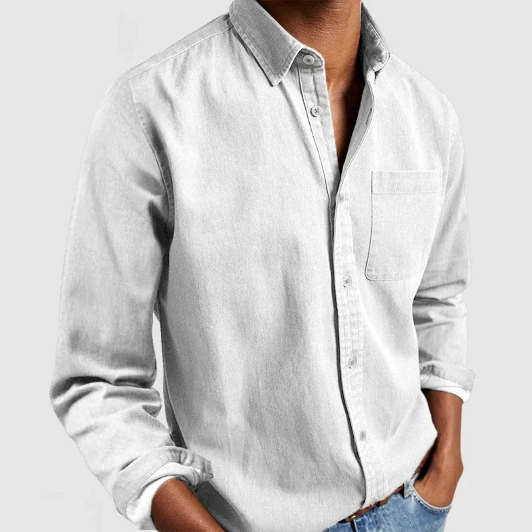 Fynn | Men’s Classic Long-Sleeve Shirt | Breathable Fit