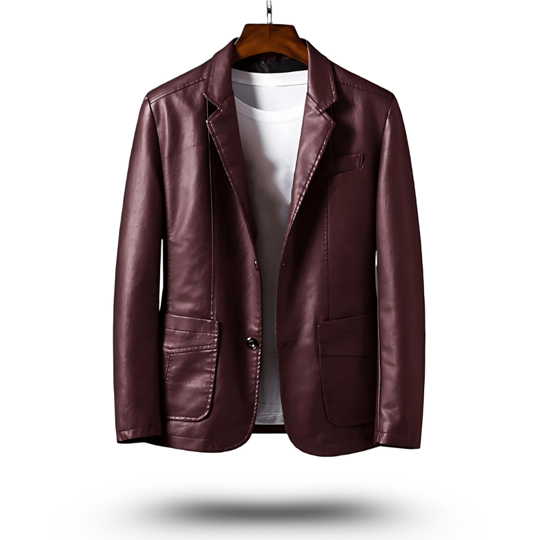 Carsten | Men’s Classic Vegan Leather Jacket | Slim Fit
