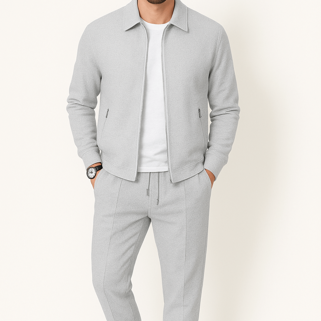 Geoff | Men’s Waffle Knit Lounge Set | Relaxed Fit