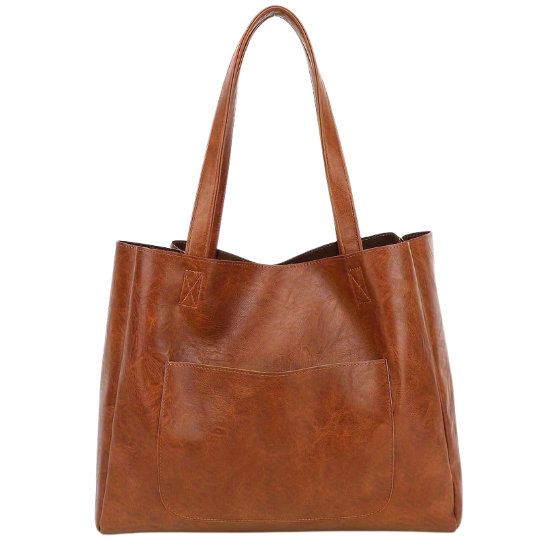 Daphne | Women’s Vegan Leather Tote Bag | Minimalist Large Capacity