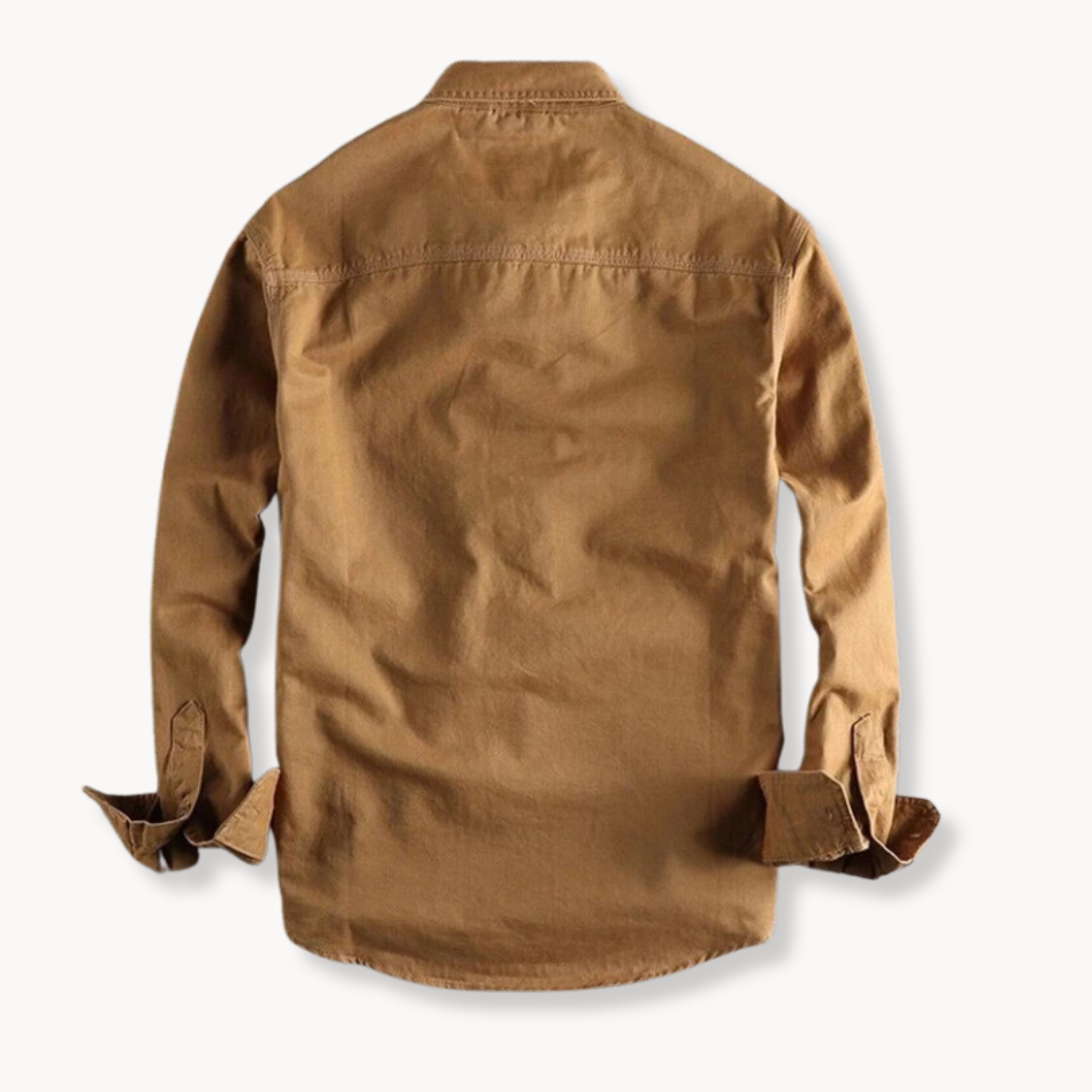 Calvus | Men’s Cotton Canvas Shirt | Long Sleeve
