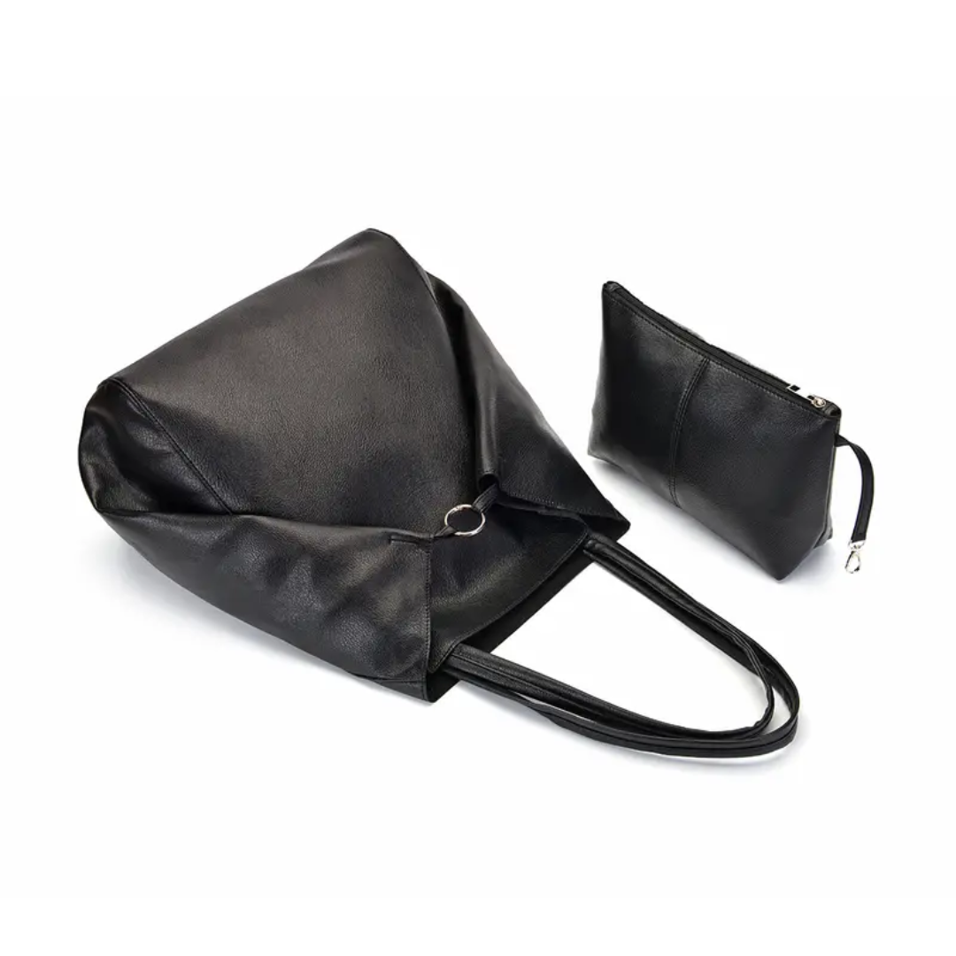 Razel | Women’s Vegan Leather Tote Bag | Large Shoulder Handbag