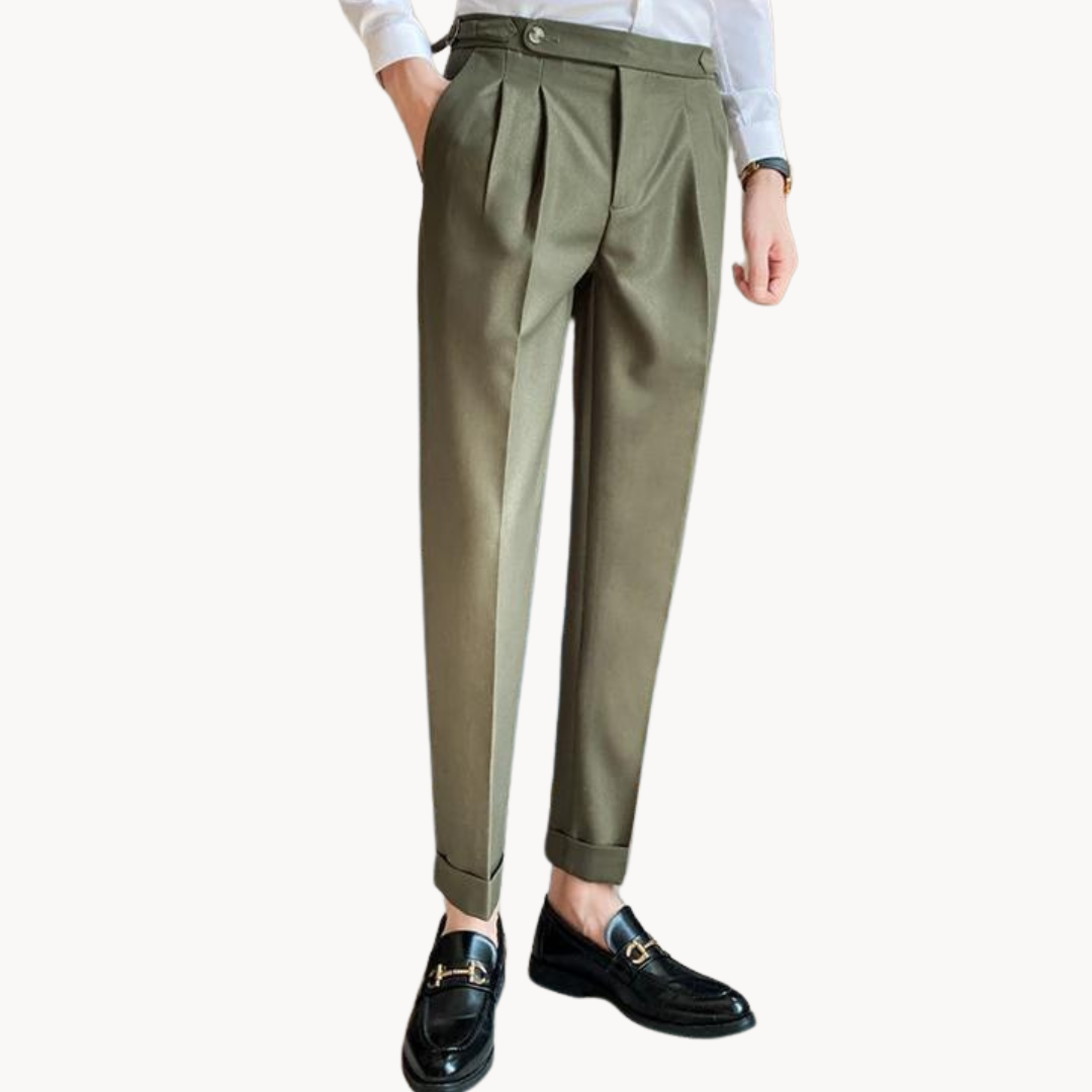 Theo | Men’s Stretch Waist Trousers | Tailored Fit