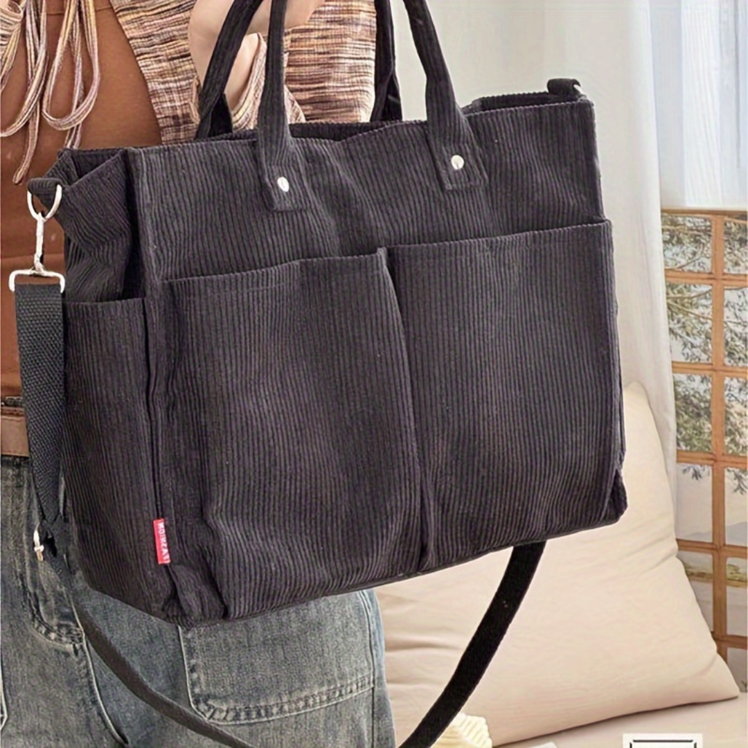 Rosanna | Women’s Corduroy Tote Bag | Everyday Carryall