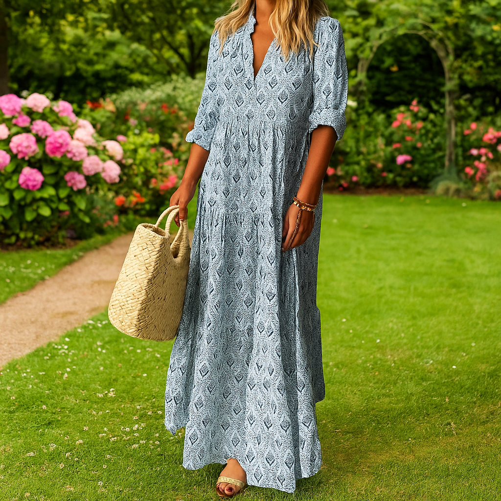 Penelope Boho Fall-Summer Maxi Dress for Women