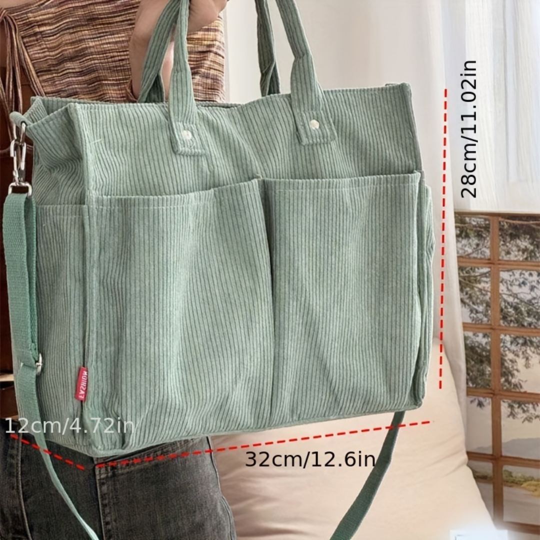 Rosanna | Women’s Corduroy Tote Bag | Everyday Carryall