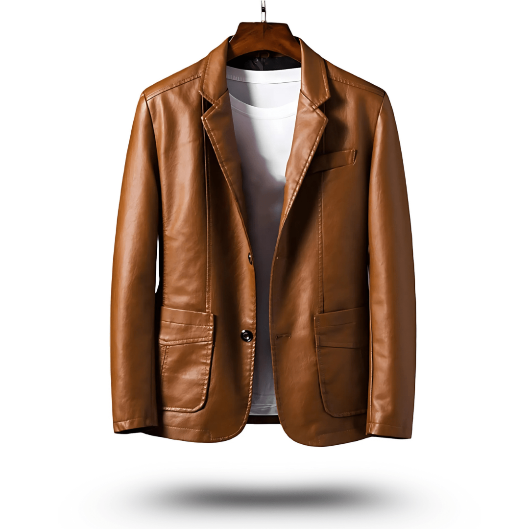 Carsten | Men’s Classic Vegan Leather Jacket | Slim Fit