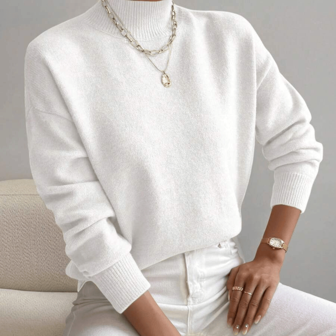 Hillary | Women’s Casual Knit Sweater | Roll Neck