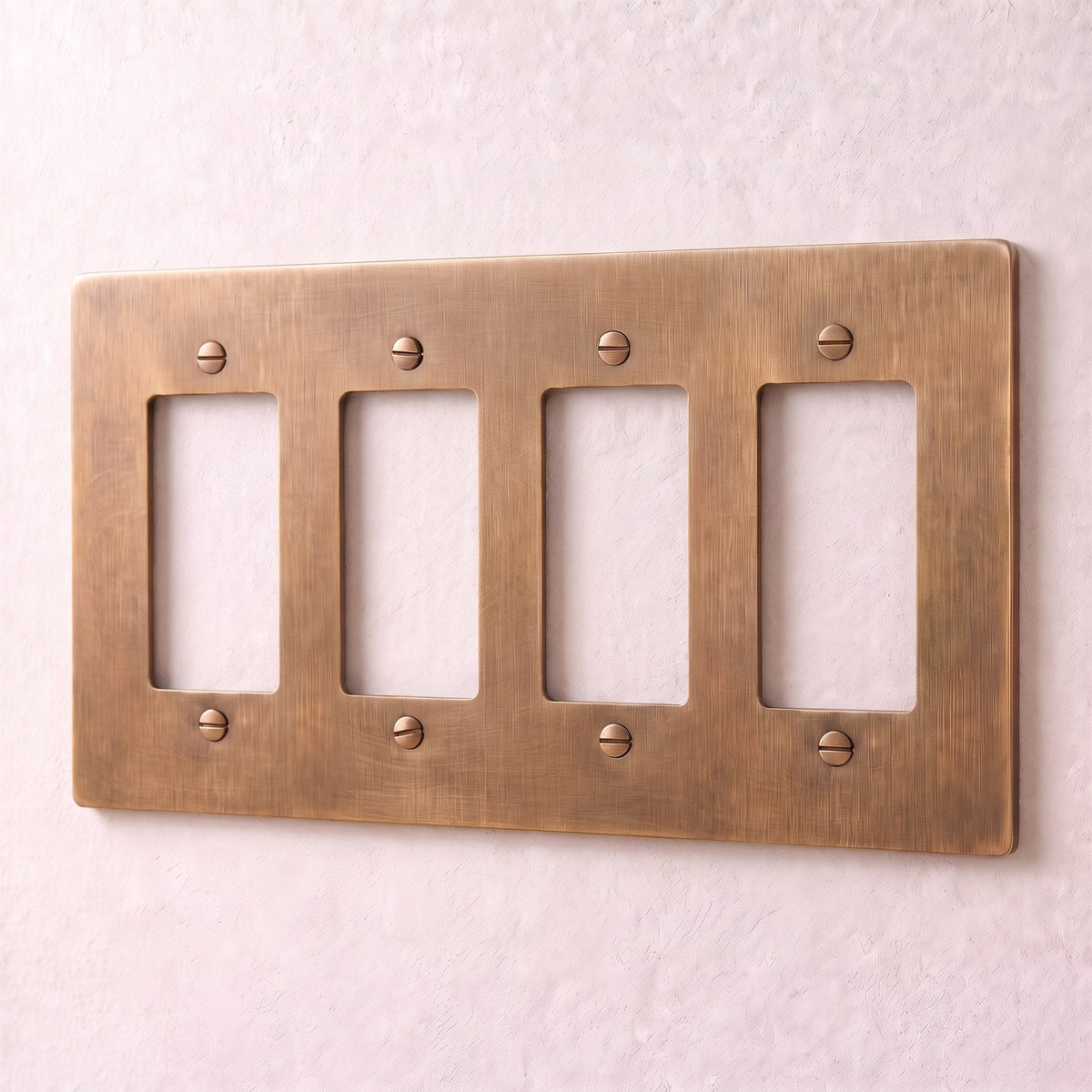 Brass Wall Plate (1-5 Gang)