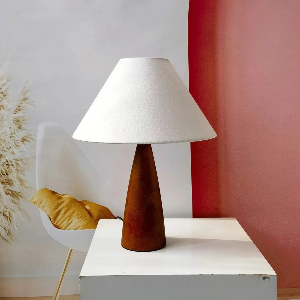 Francesca Solid Wood Table Lamp