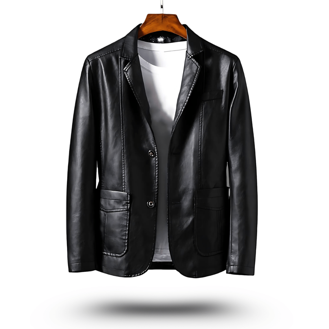 Carsten | Men’s Classic Vegan Leather Jacket | Slim Fit