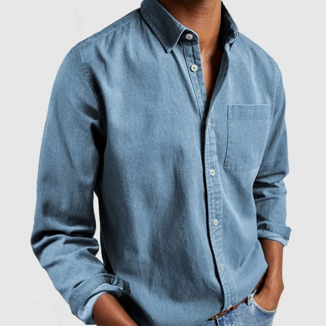 Fynn | Men’s Classic Long-Sleeve Shirt | Breathable Fit