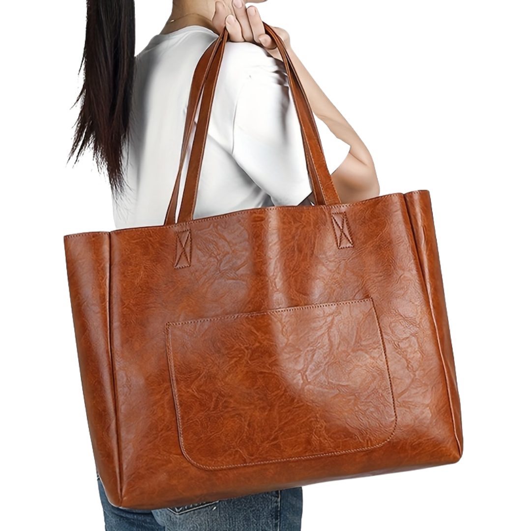 Daphne | Women’s Vegan Leather Tote Bag | Minimalist Large Capacity