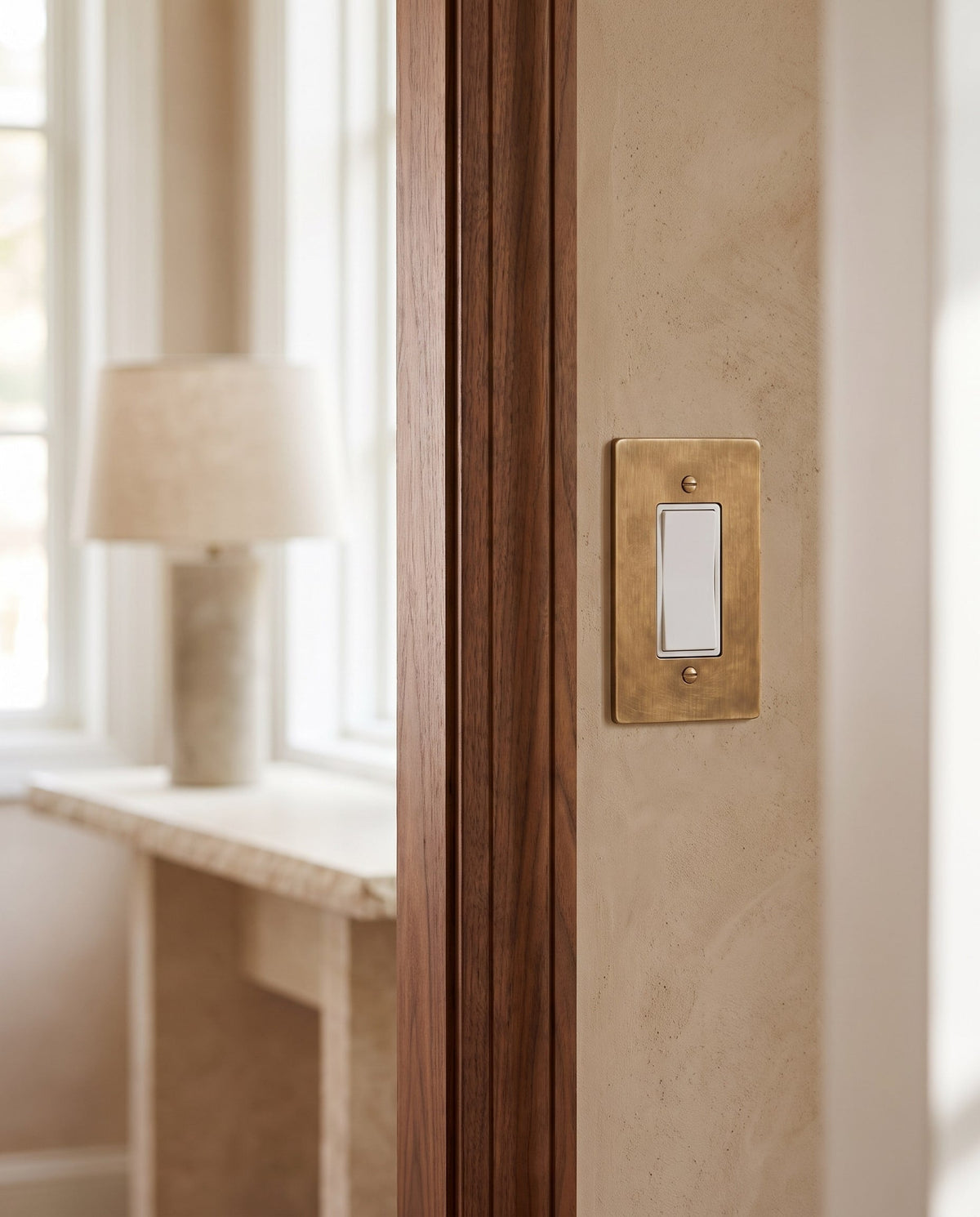 Brass Wall Plate (1-5 Gang)