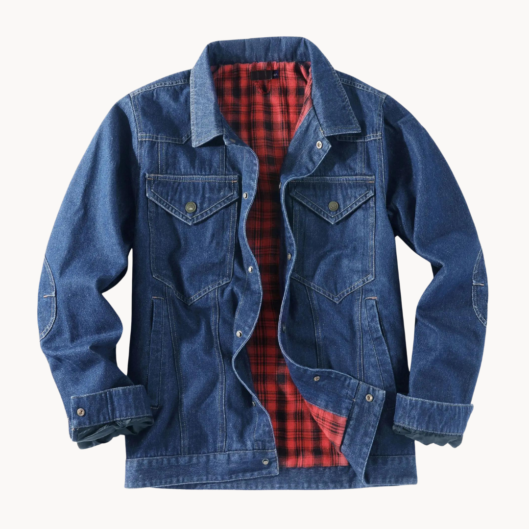 Sammy Flannel Lined Denim Shirt-Jacket for Men