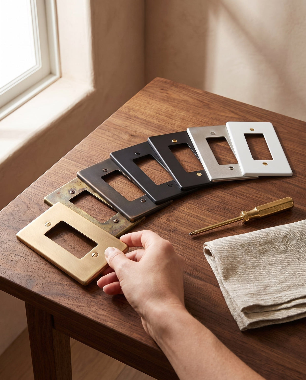 Brass Plate Sample Kit (7 Finishes)