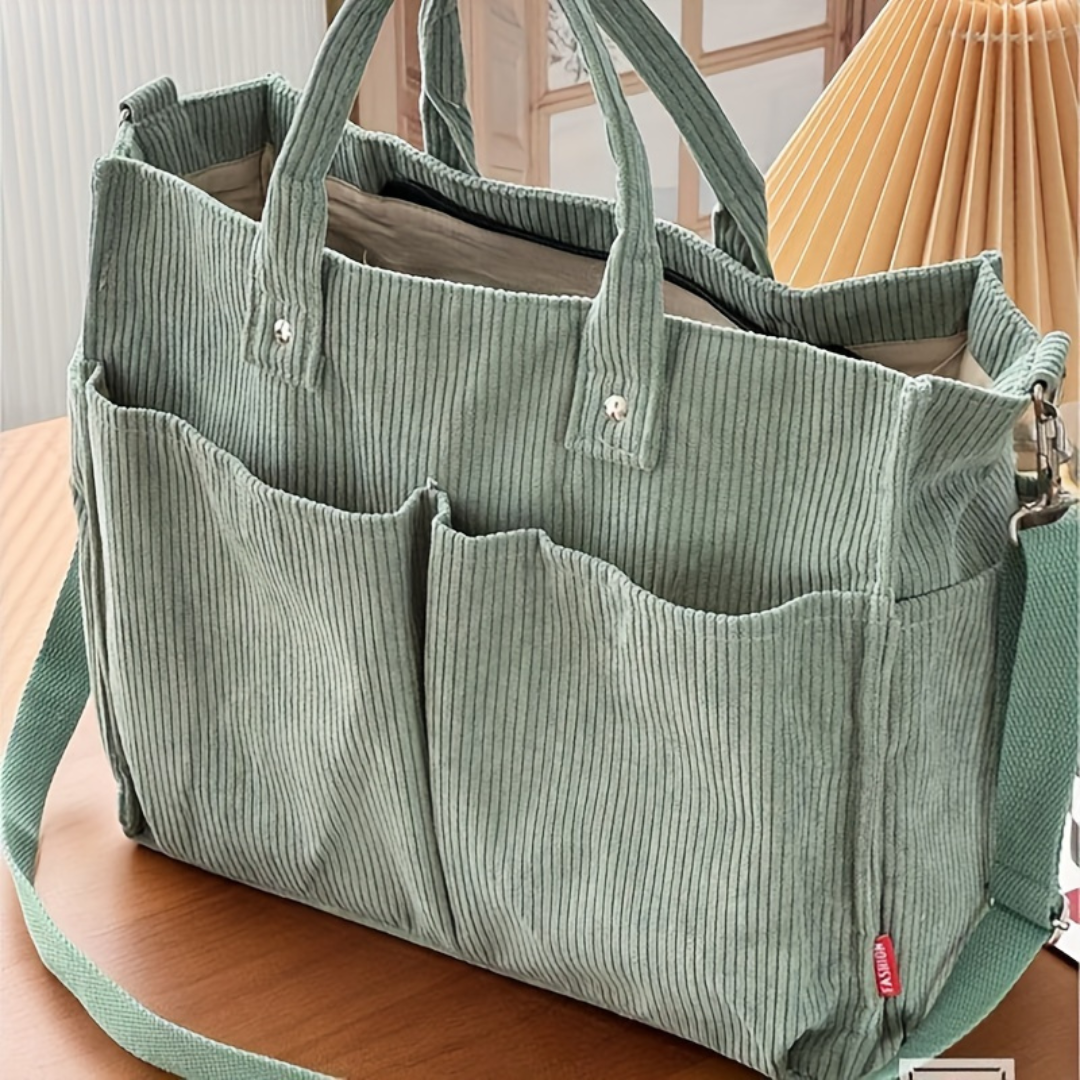 Rosanna | Women’s Corduroy Tote Bag | Everyday Carryall