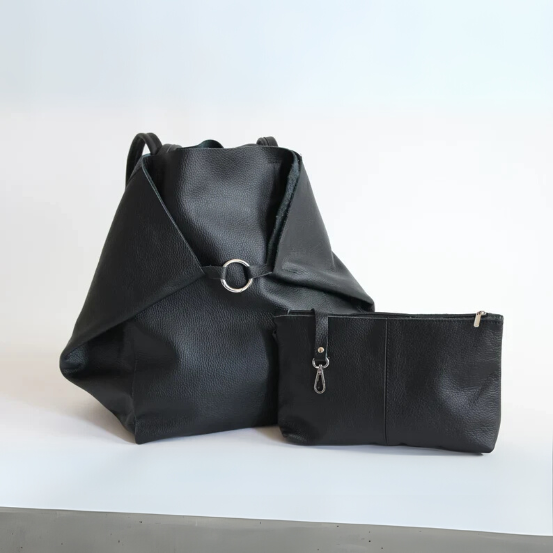 Razel | Women’s Vegan Leather Tote Bag | Large Shoulder Handbag