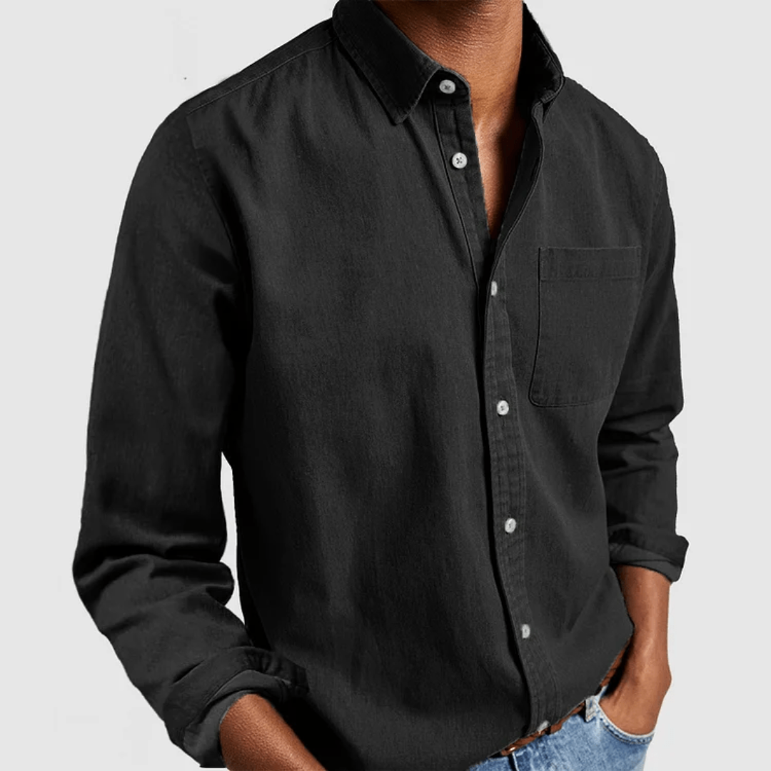 Fynn | Men’s Classic Long-Sleeve Shirt | Breathable Fit