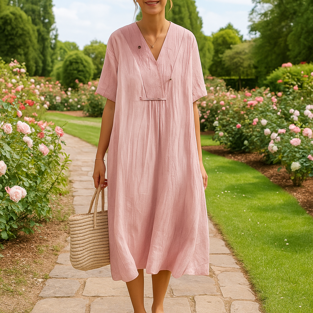 Rochelle Midi Fall-Summer Dress for Women