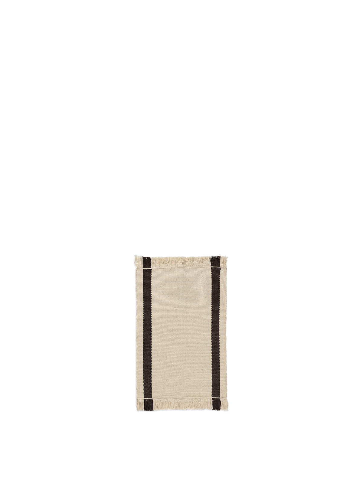 Calm Kelim Mat, Off-White/Coffee