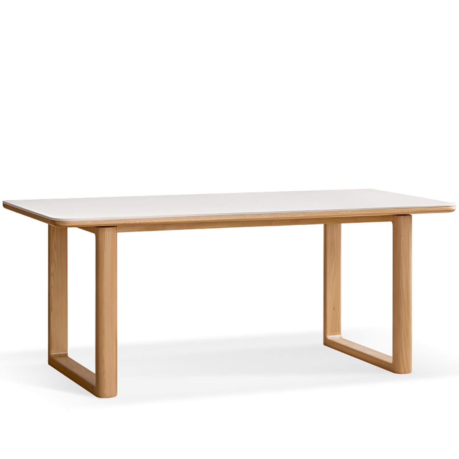 Scandinavian Oak Wood Sintered Stone Dining Table ANCHOR