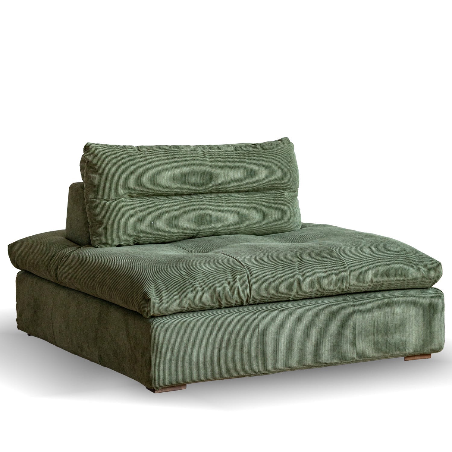 Scandinavian Chenille Velvet Fabric Modular 1 Seater Sofa GRAND
