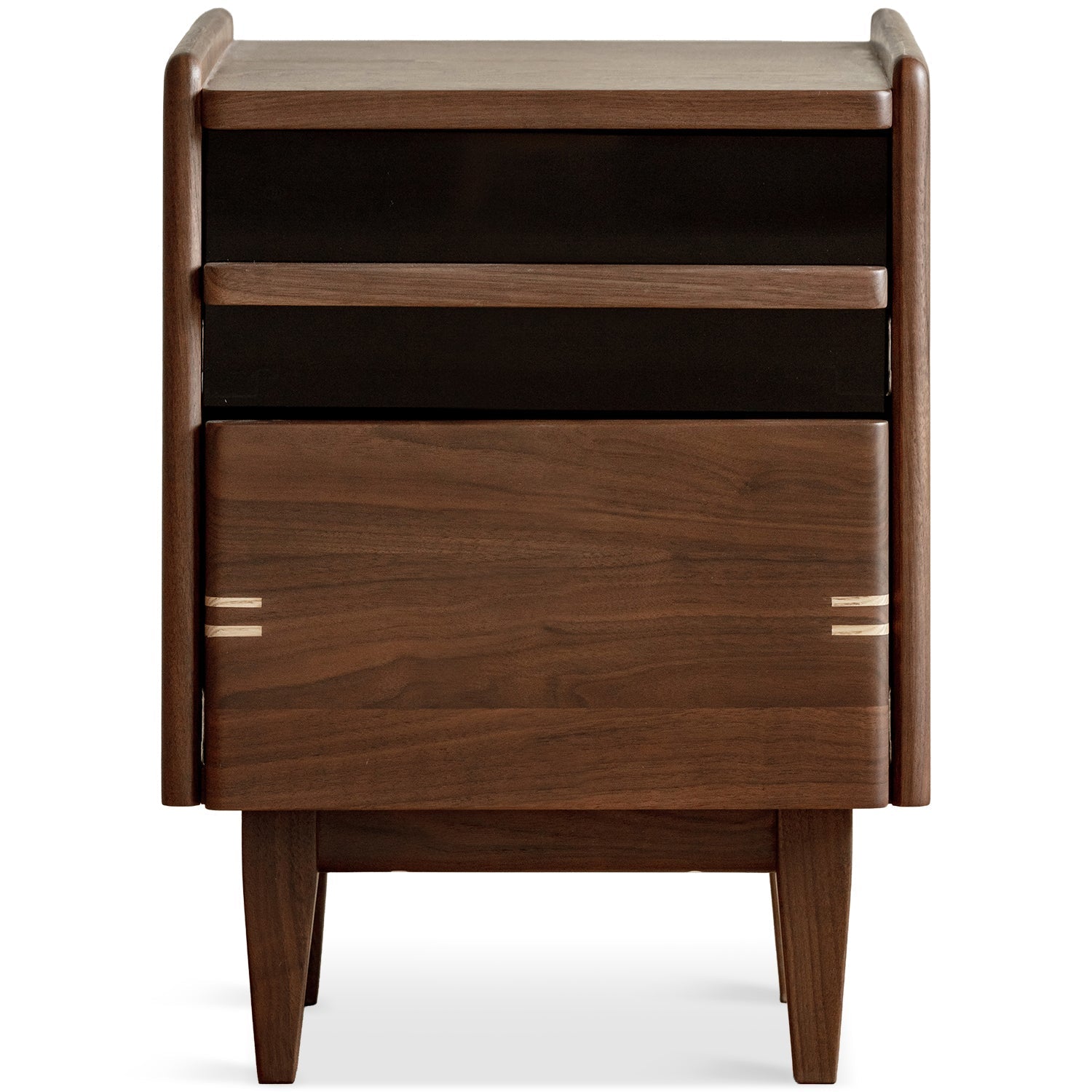 Japandi Walnut Wood Side Table DUSK