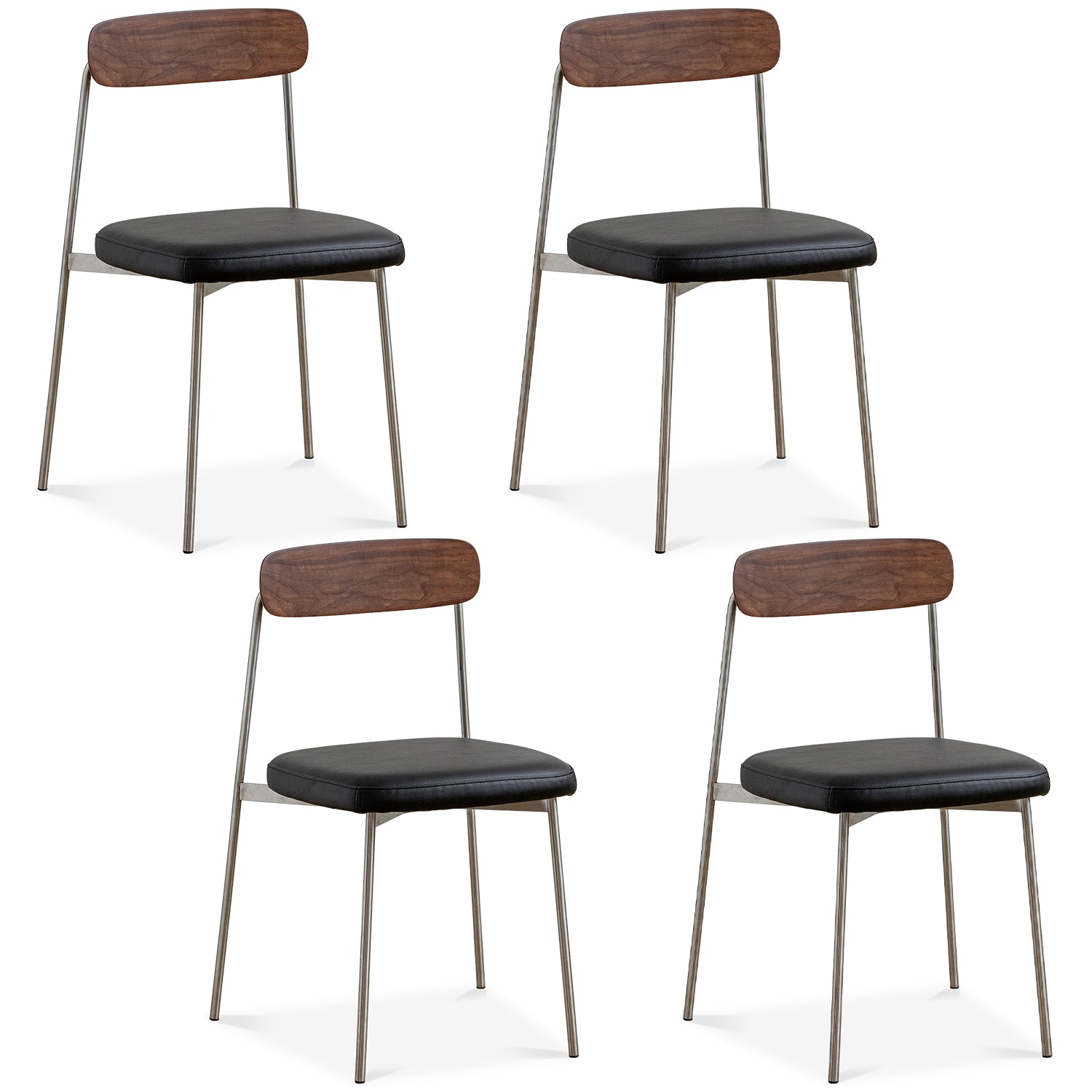 Bauhaus Walnut Wood Dining Chair WIENER