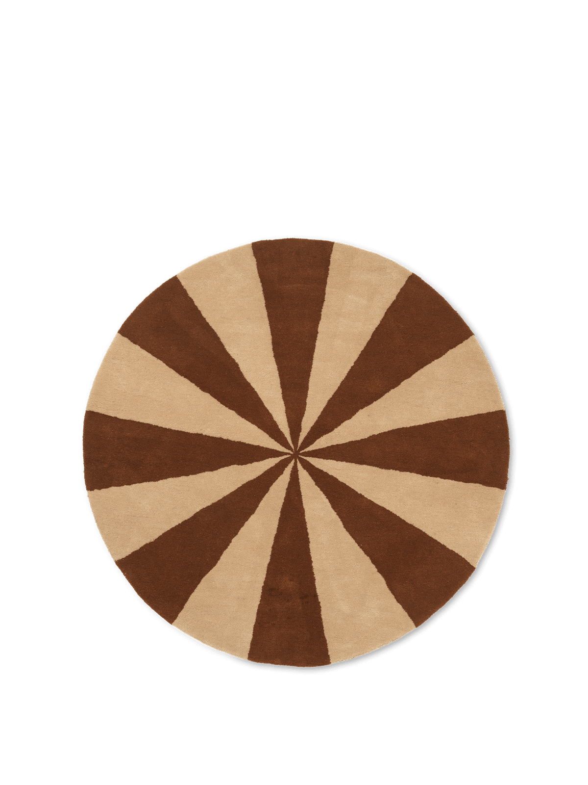 Arch Tufted Rug, Dark Brick/Off-White