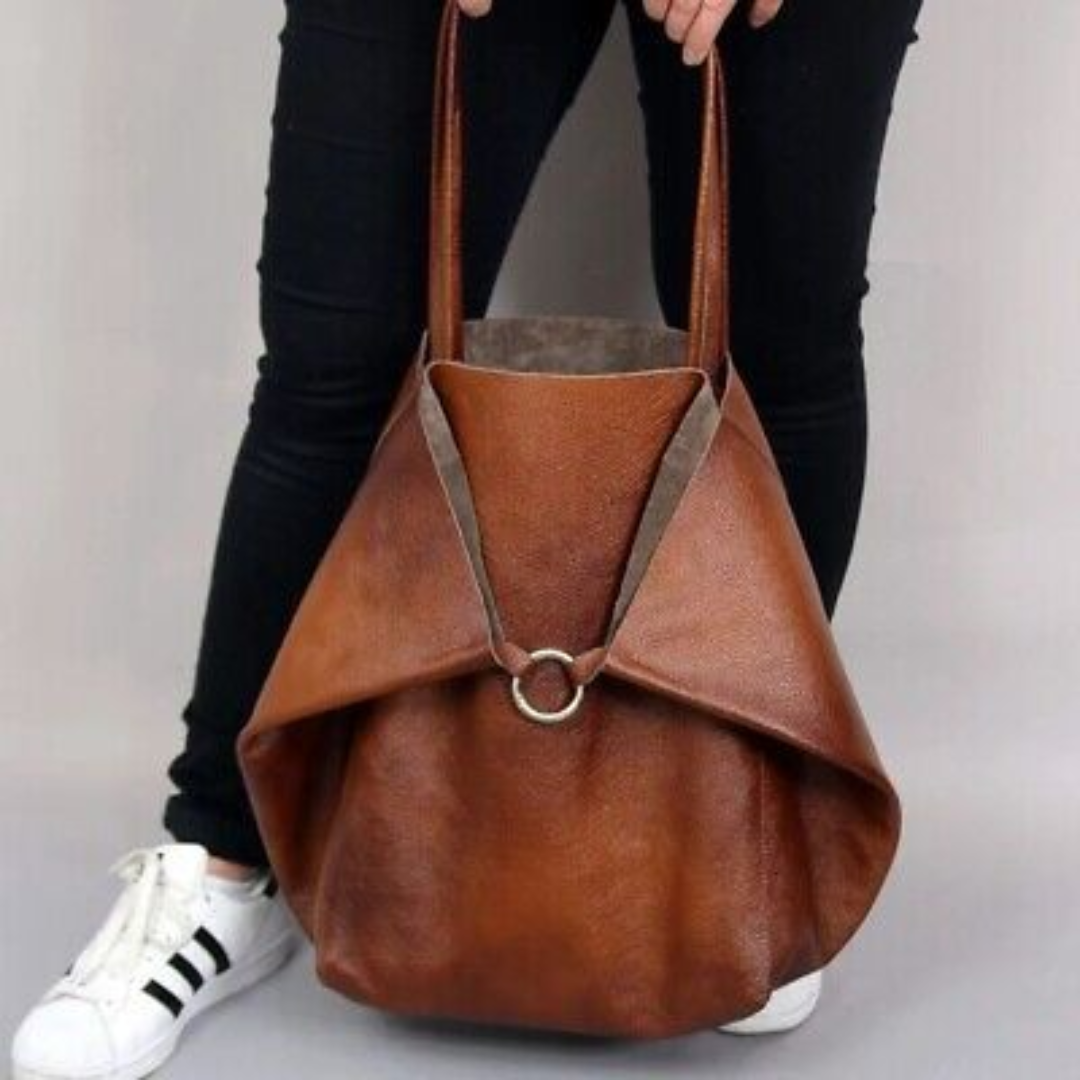 Razel | Women’s Vegan Leather Tote Bag | Large Shoulder Handbag