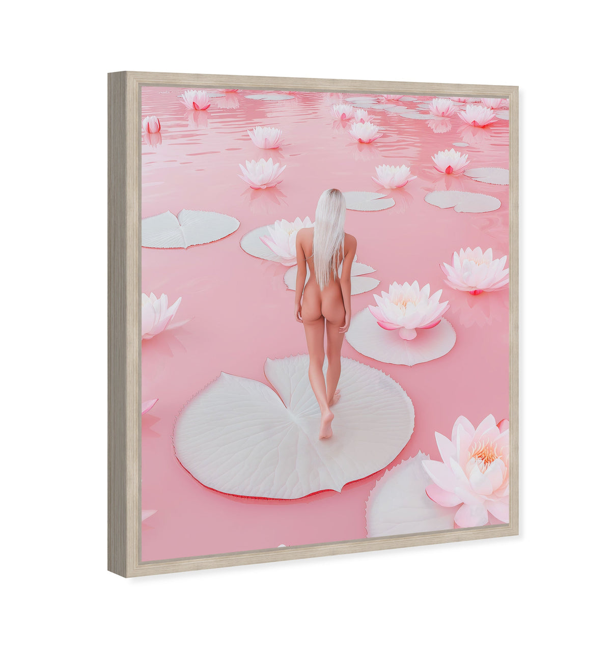 Nude Walk Among Petals