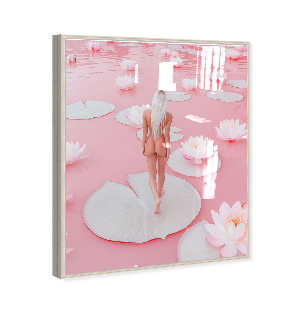 Nude Walk Among Petals