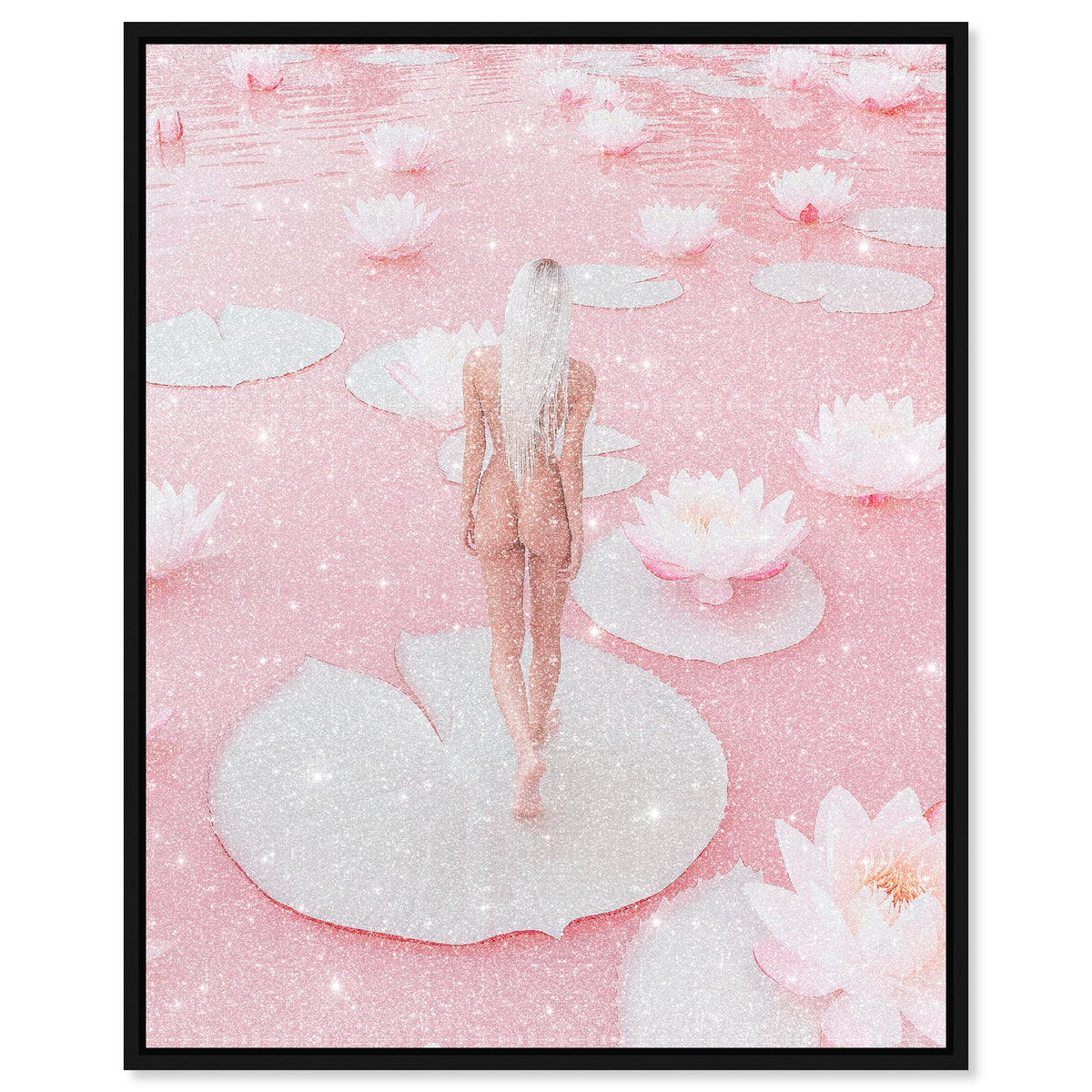 Nude Walk Among Petals