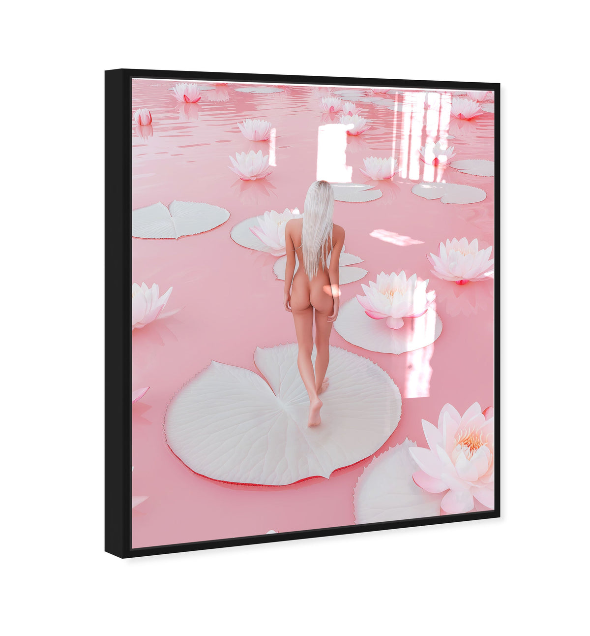 Nude Walk Among Petals