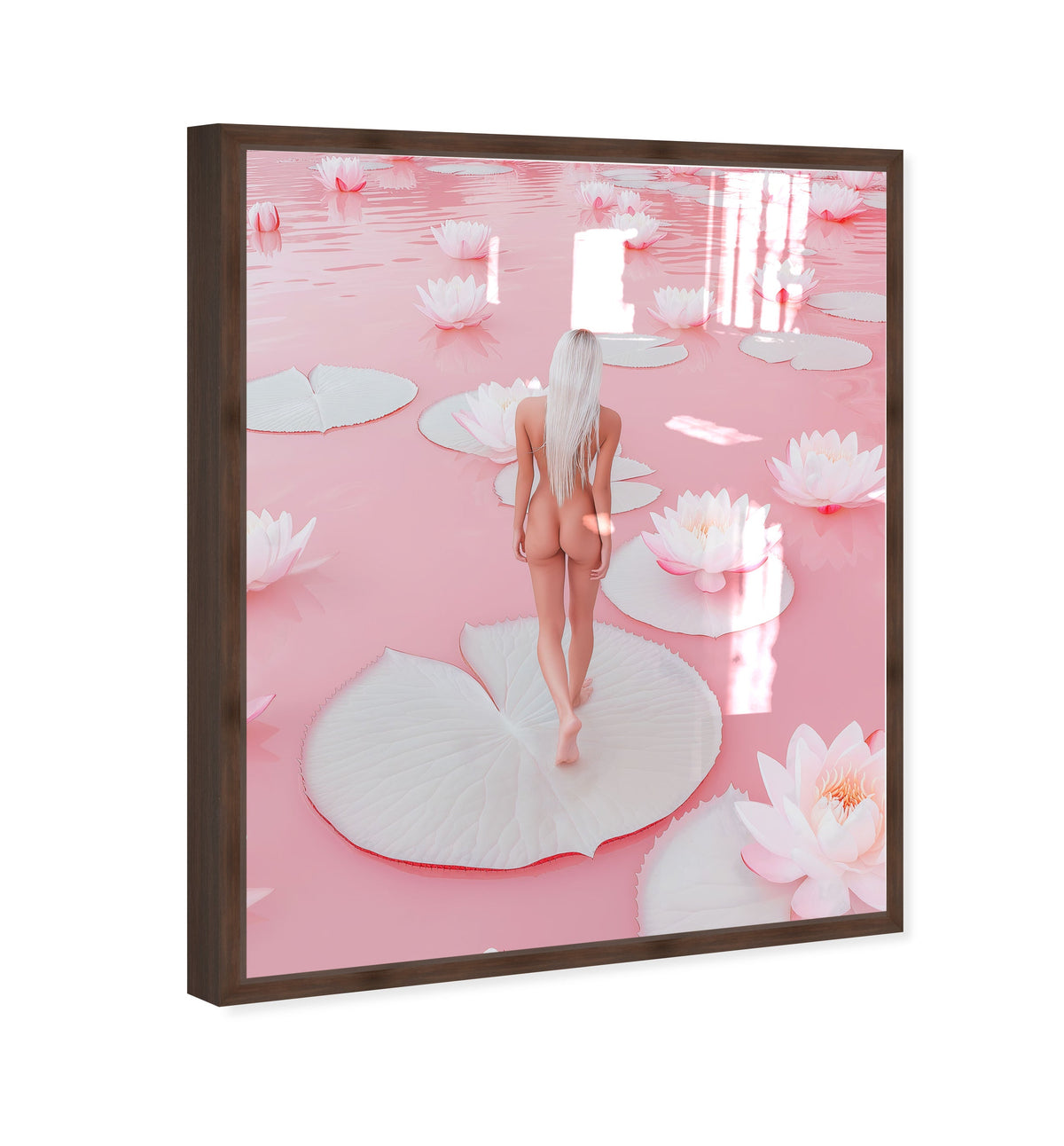 Nude Walk Among Petals
