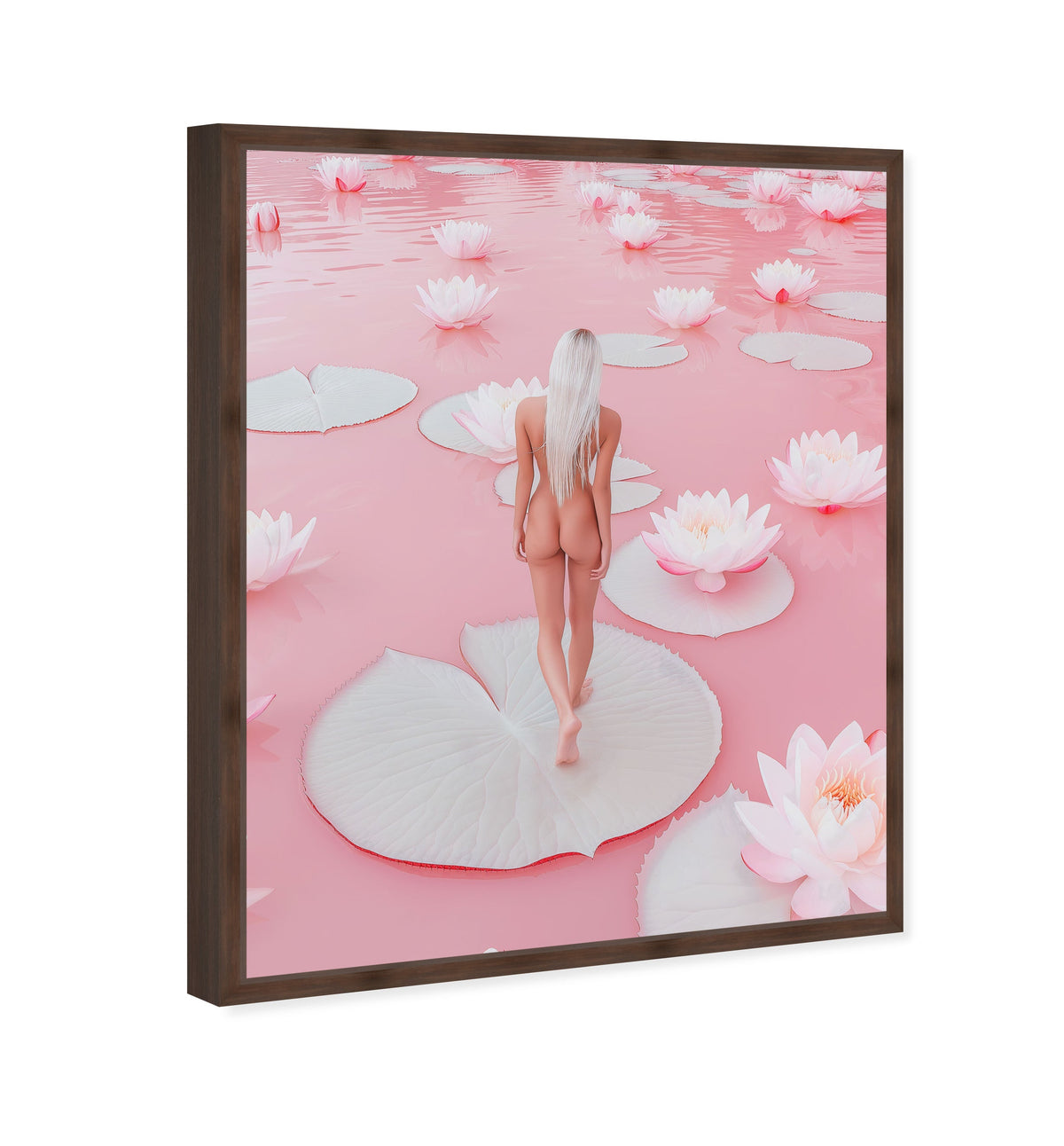 Nude Walk Among Petals
