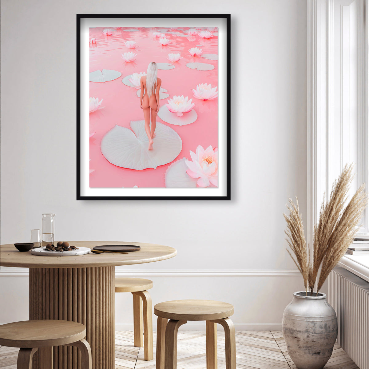 Nude Walk Among Petals