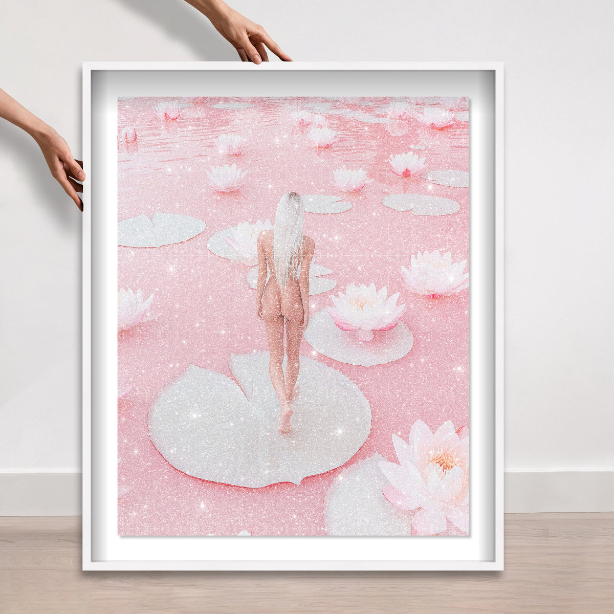 Nude Walk Among Petals
