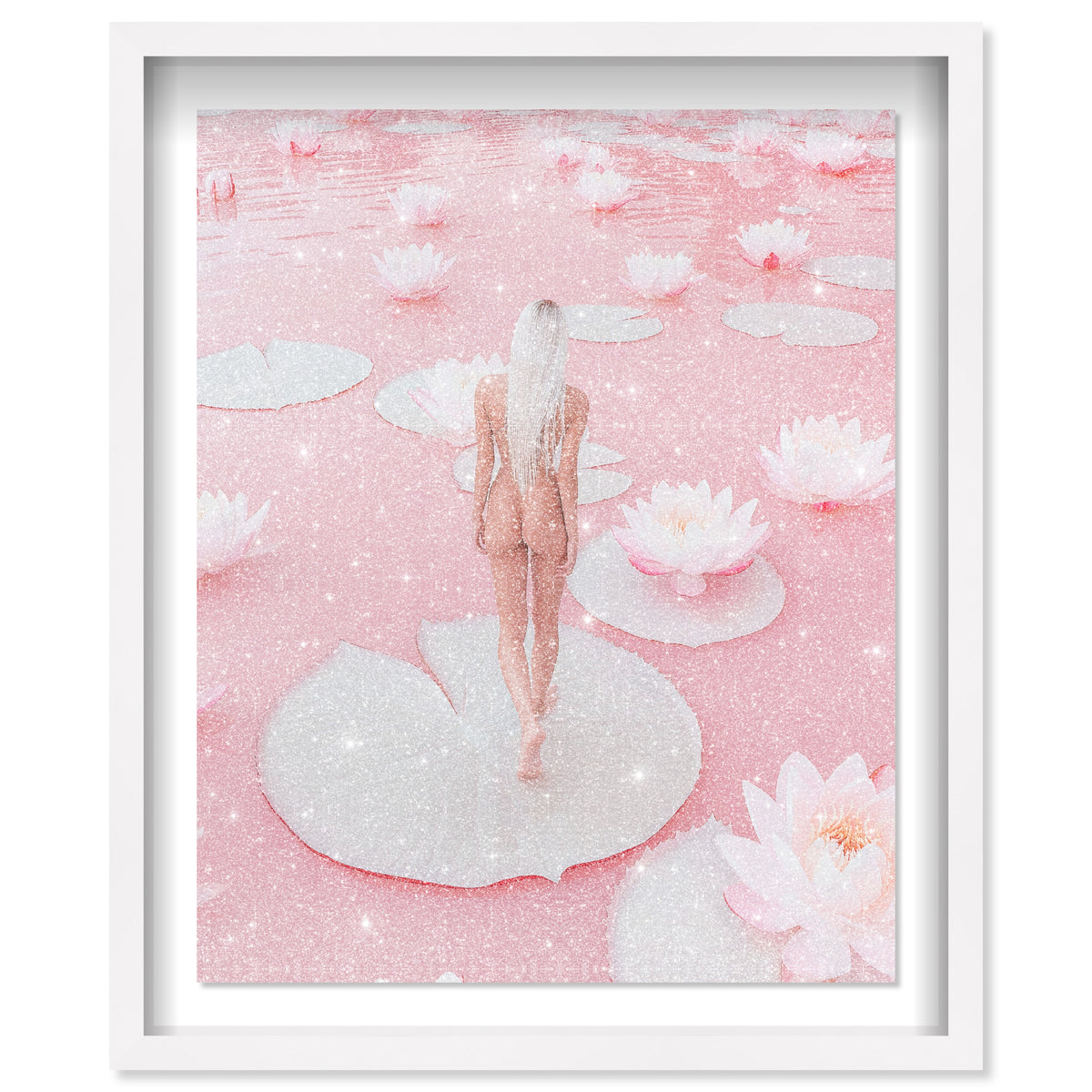 Nude Walk Among Petals