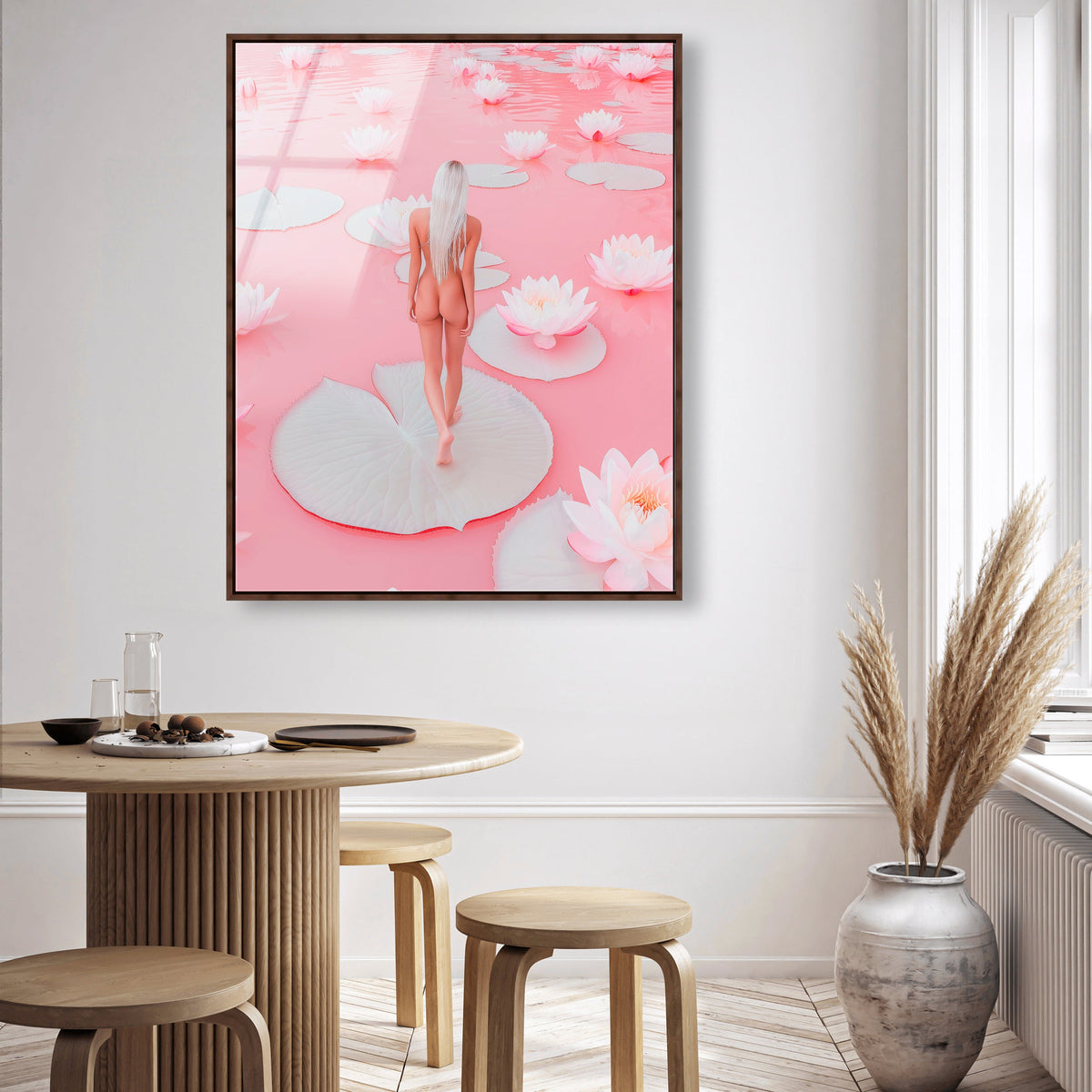 Nude Walk Among Petals